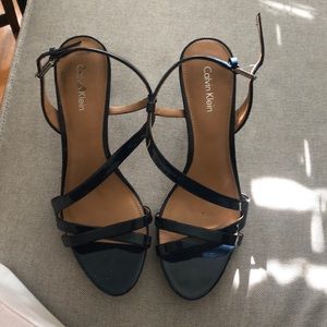 Strappy sandal heels